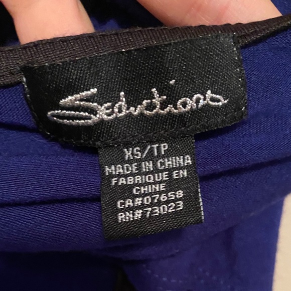 Seductions royal blue open back halter maxi dress - Picture 4 of 7